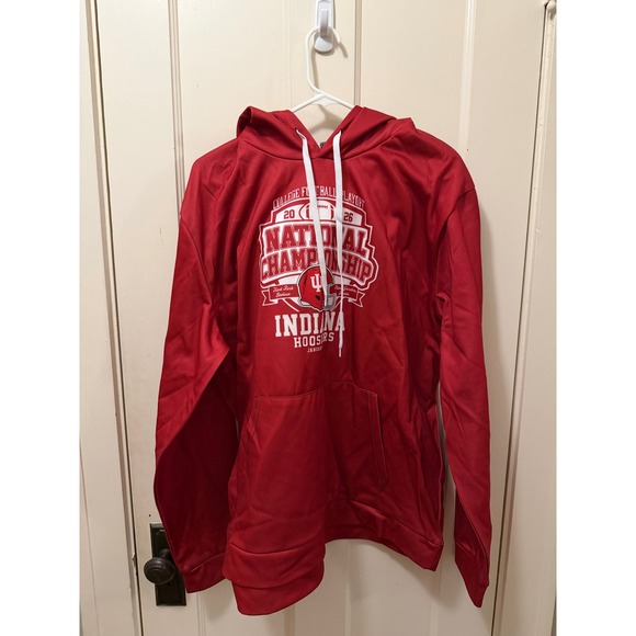 Unbranded Other - Indiana Hoosiers 2026 National Championship Hoodie Red Mens XL Football Pullover